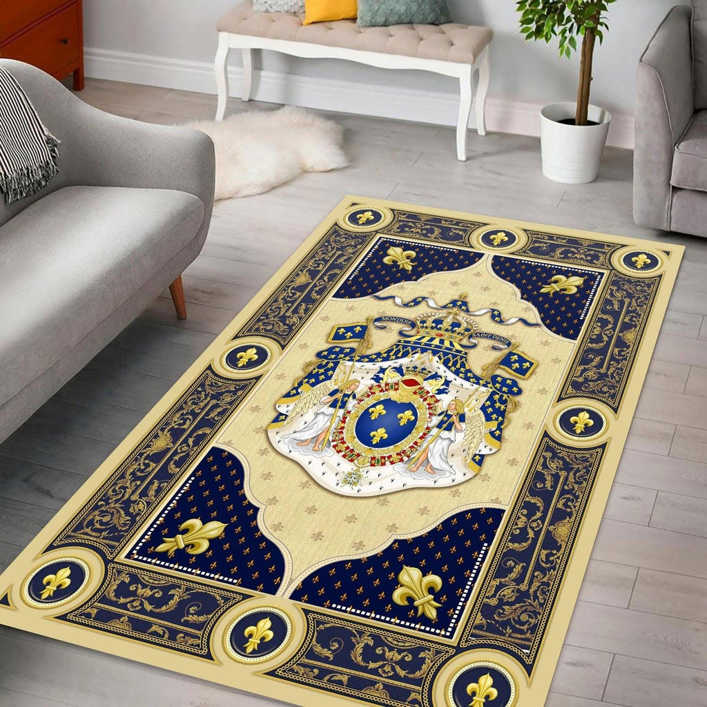 Louis XIV Coat Of Arms Rug - CustomsPig