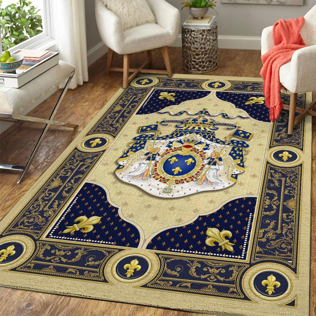 Louis XIV Coat Of Arms Rug - CustomsPig