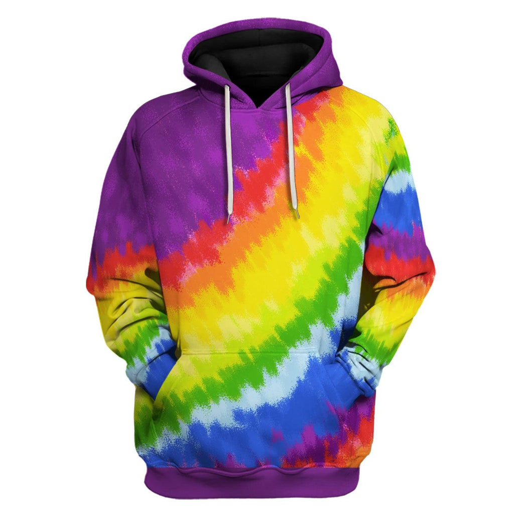 LQBTQ+ Rainbow Hoodie T-shirt Tops - DucG