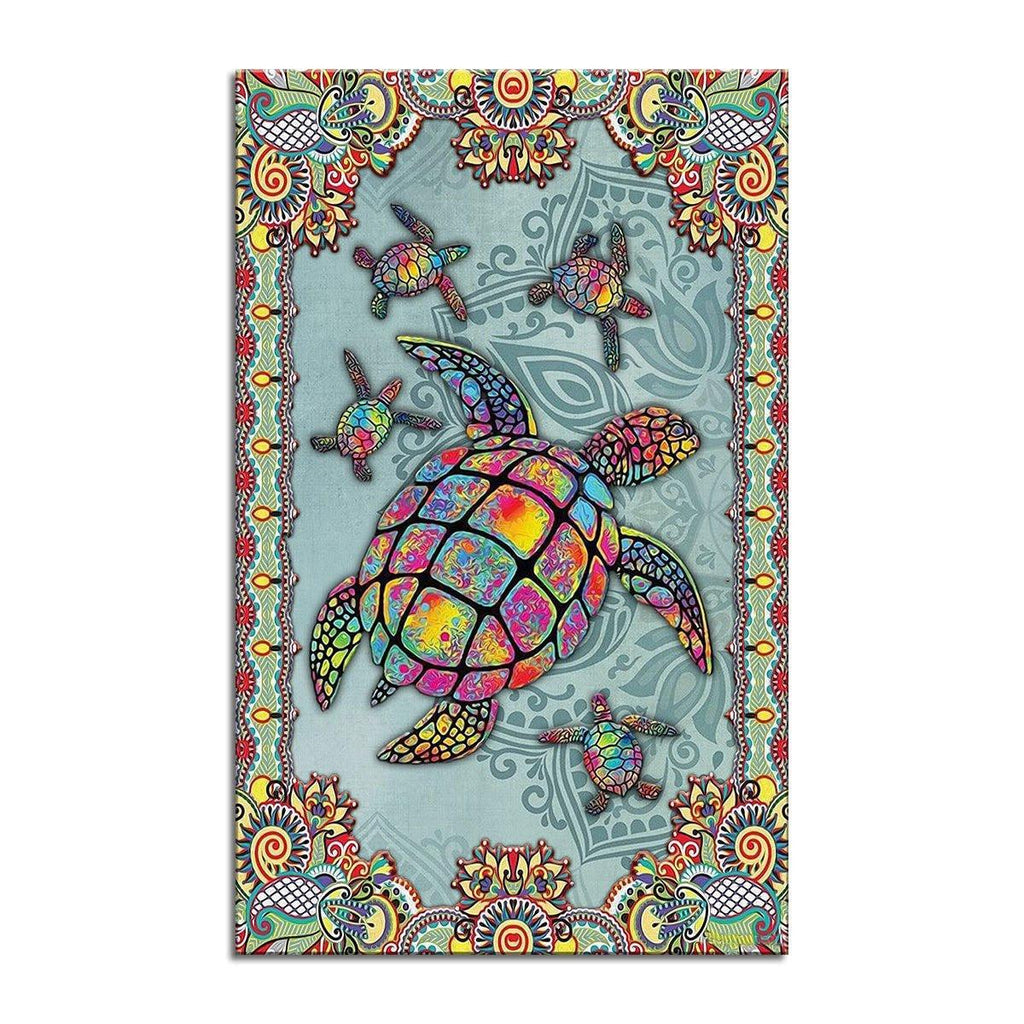 Mandala Hawaii Turtles Rug - CustomsPig