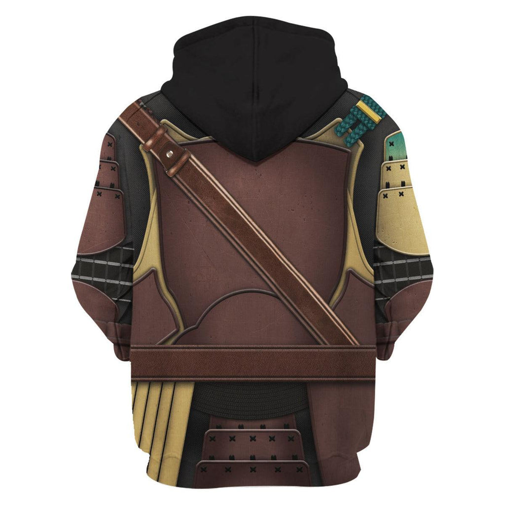 Mandalorian Samurai T-shirt Hoodie Sweatpants Apparel -  CustomsPig.com