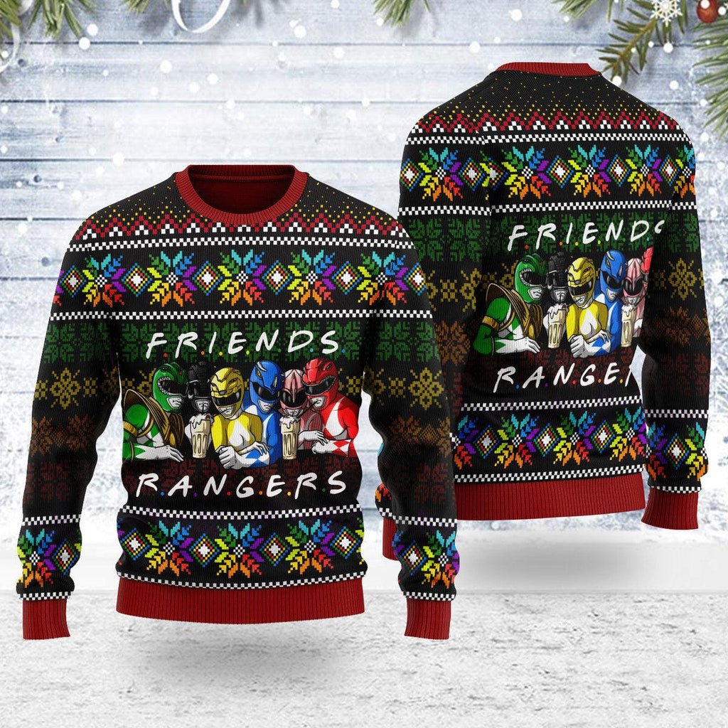 Merry Christmas Friend Rangers Unisex Wool Sweater - CustomsPig.com