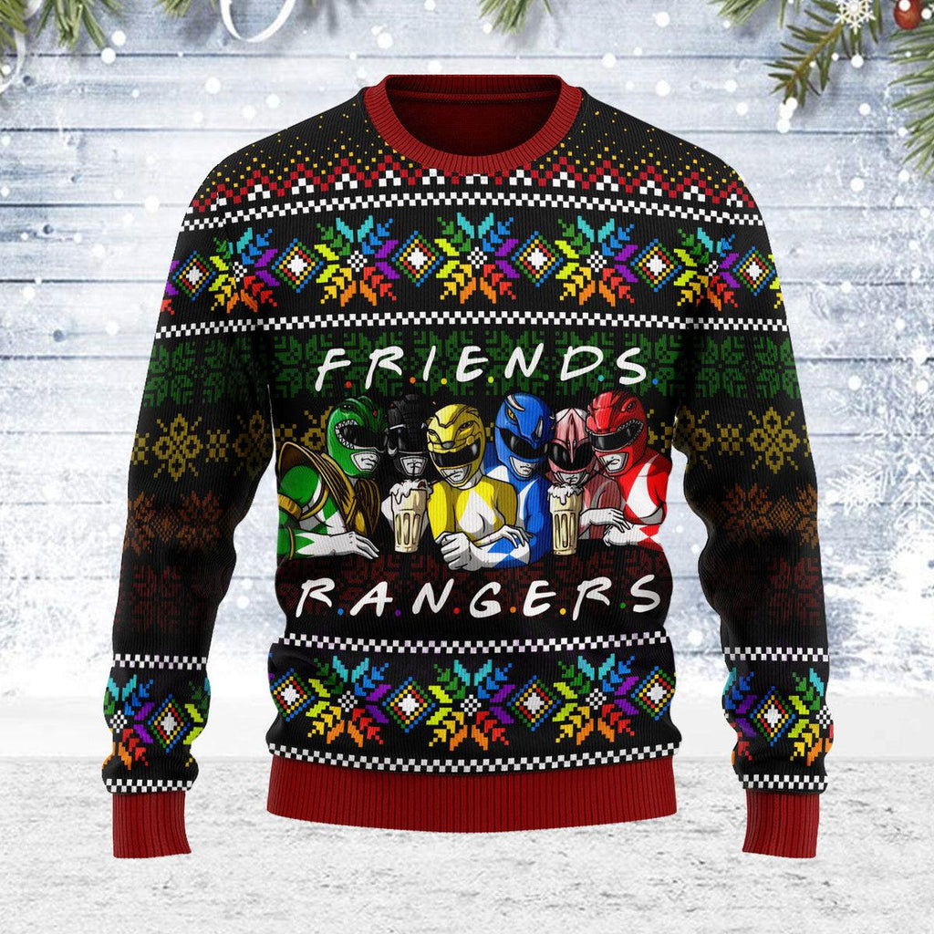 Merry Christmas Friend Rangers Unisex Wool Sweater - CustomsPig.com