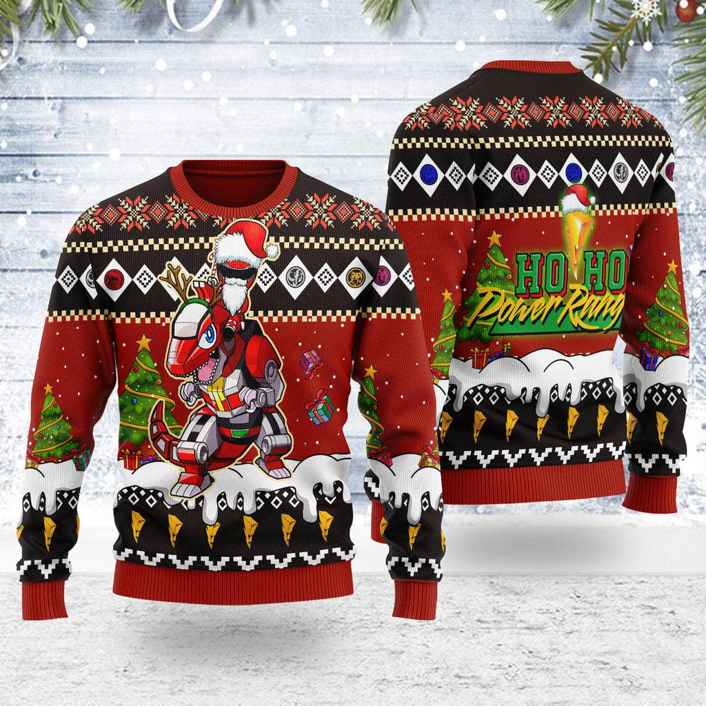 Merry Christmas Gearhomie Red Hoho Ranger Unisex Wool Sweater - Gearhomie.com