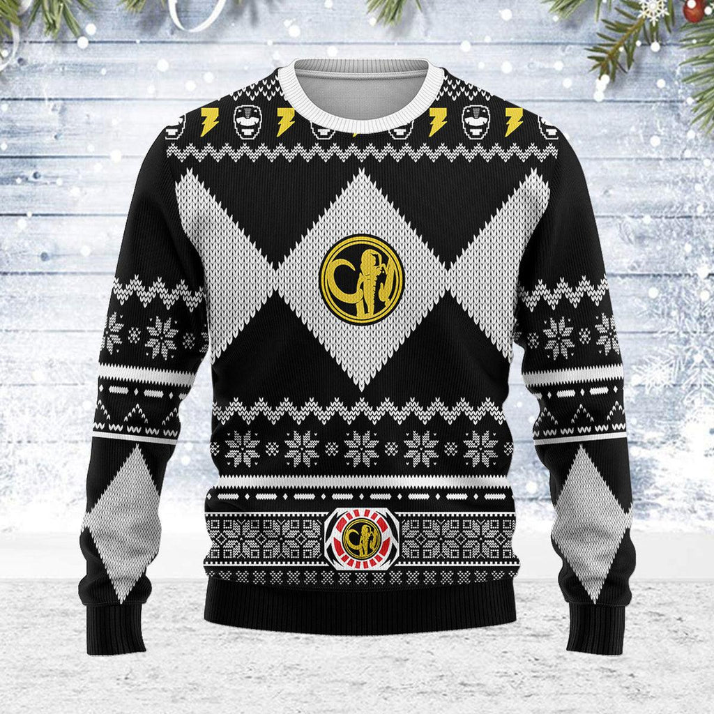 Merry Christmas  CustomsPig Unisex Christmas Sweater Black Power Ranger 3D Apparel -  CustomsPig.com