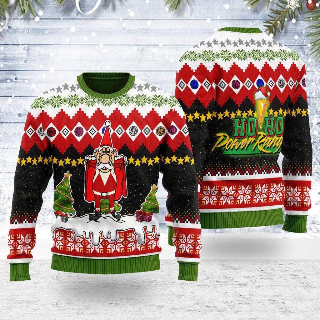 Merry Christmas Hoho Ranger Unisex Wool Sweater - CustomsPig.com