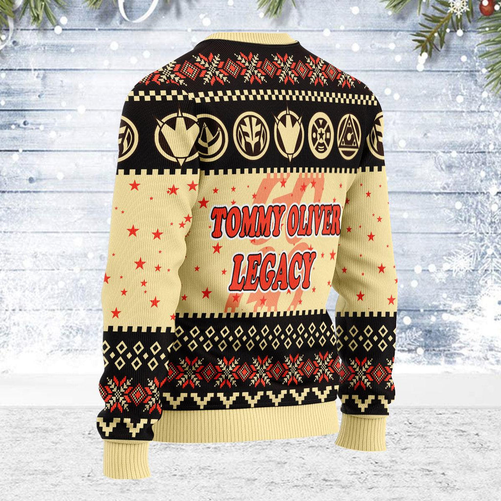 Merry Christmas Tommy Oliver Legacy Wool Sweater - CustomsPig.com