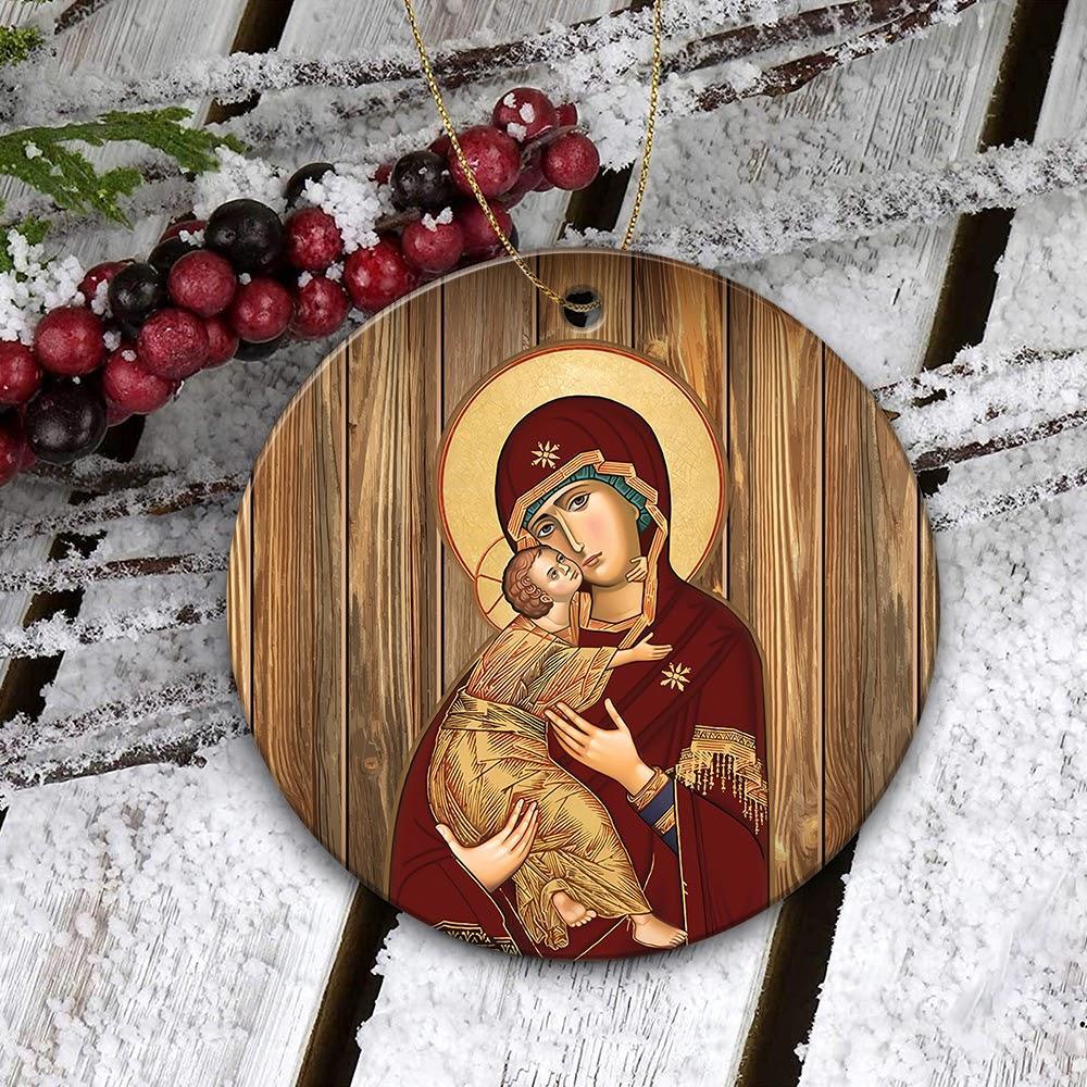 Mica Ornament Virgin Of Vladimir - CustomsPig