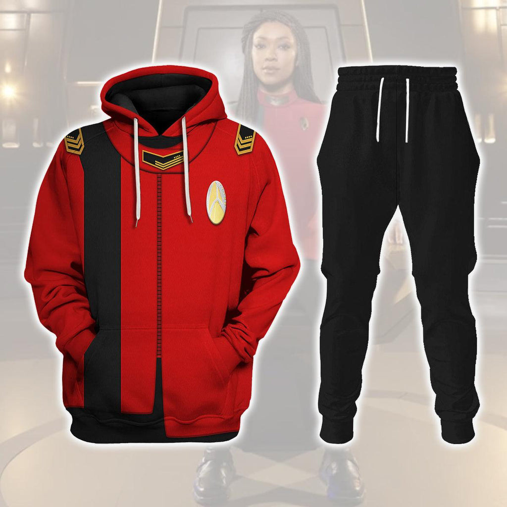 Michael Burnham Costume Officer Hoodie Sweatshirt T-Shirt Sweatpants Apparel - CustomsPig.com