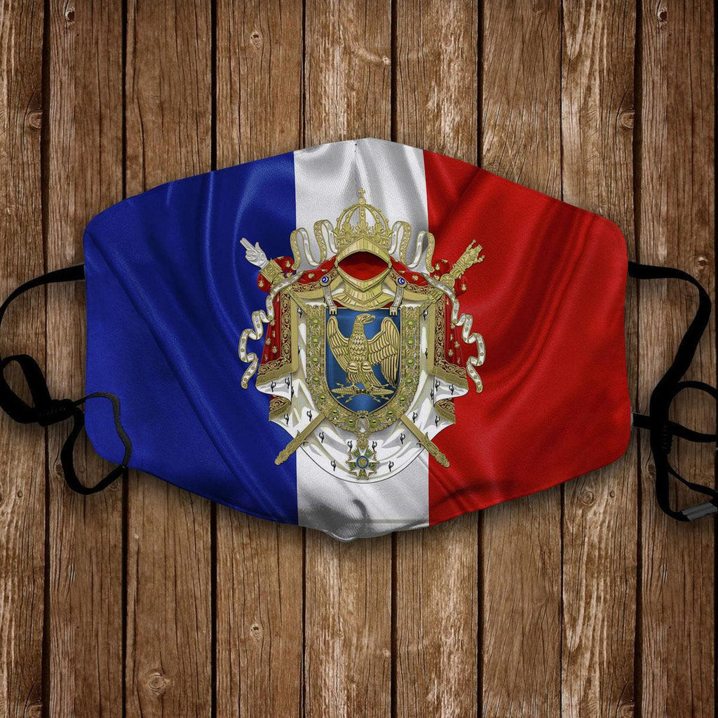 Napoleon Coat Of Arms Face Mask - CustomsPig.com