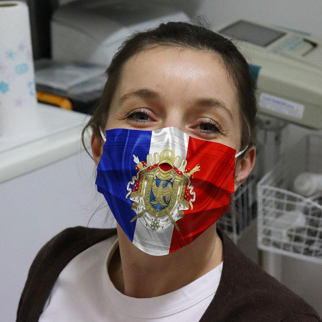 Napoleon Coat Of Arms Face Mask - CustomsPig.com