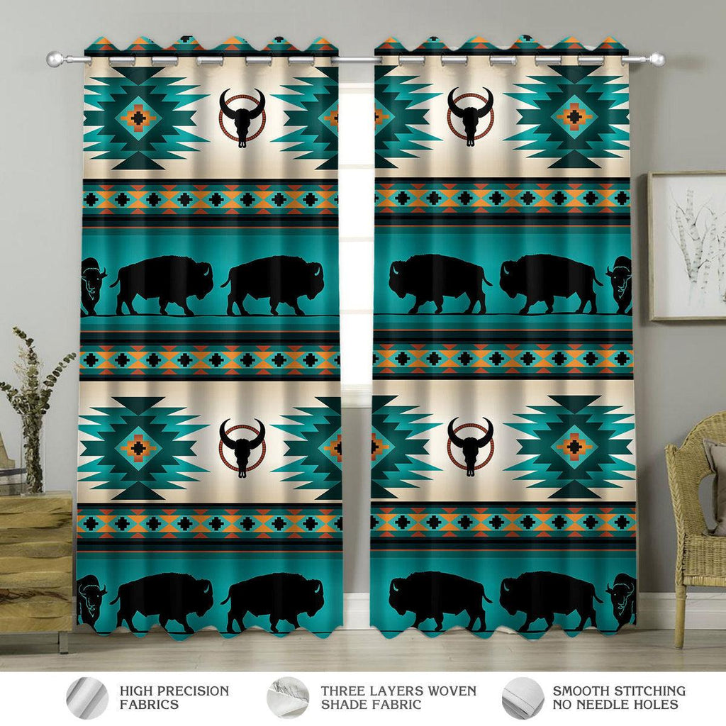 Native American Pattern Curtains - CustomsPig