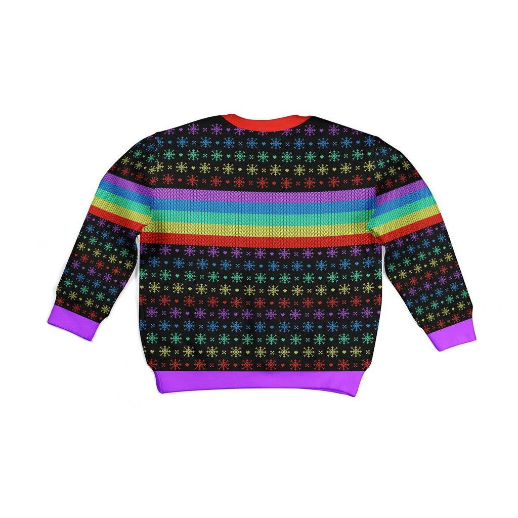 Oh Deer I'm Qeer Lgbt Christmas Kid Christmas Sweater - CustomsPig