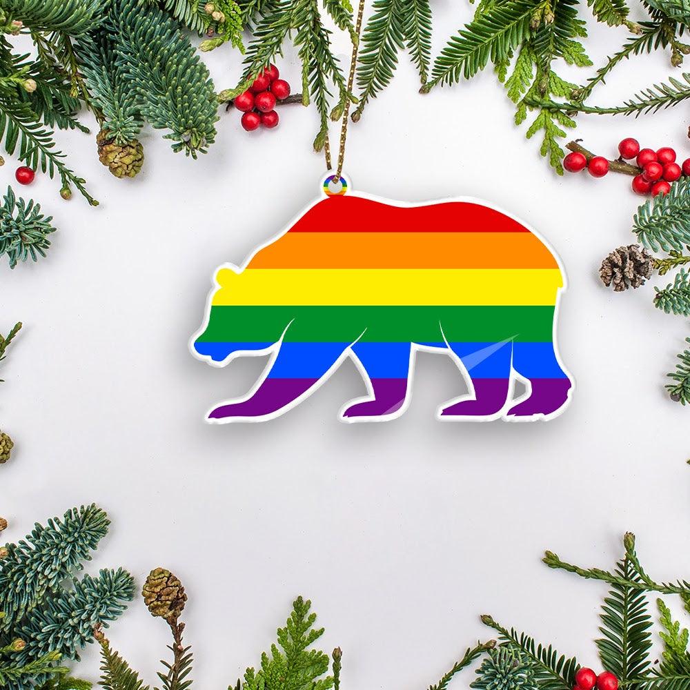 Ornament Rainbow Bear - CustomsPig