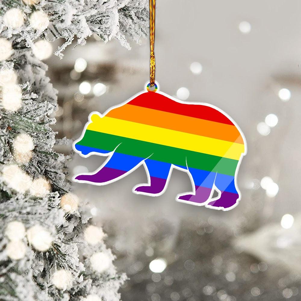 Ornament Rainbow Bear - CustomsPig