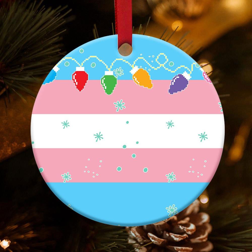 Ornament Transgender Flag - CustomsPig