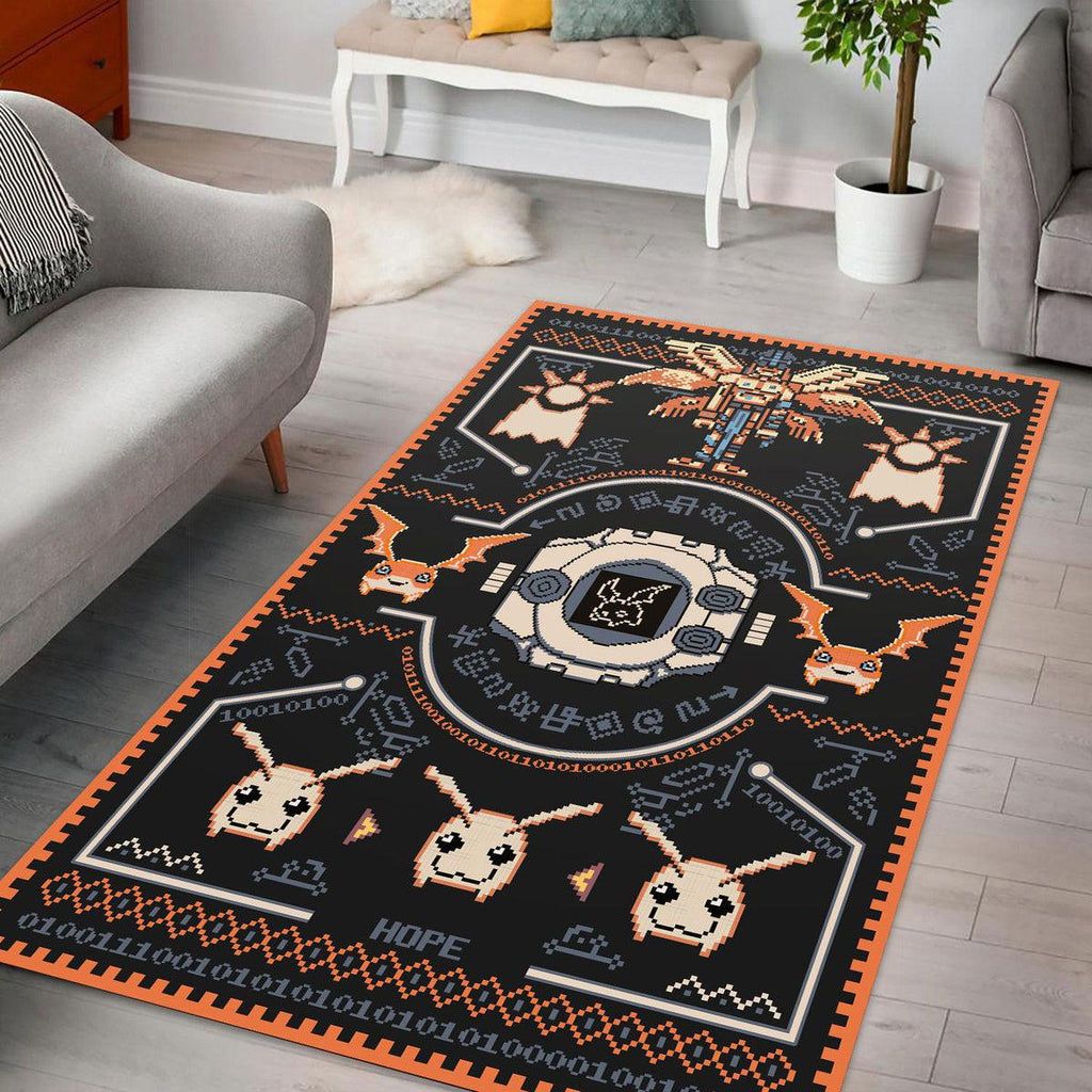 Patamon Digimon - Angemon Crest of Hope Rug - DucG