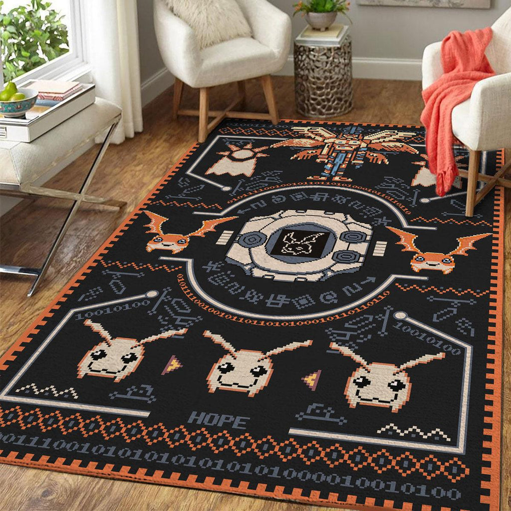 Patamon Digimon - Angemon Crest of Hope Rug - DucG