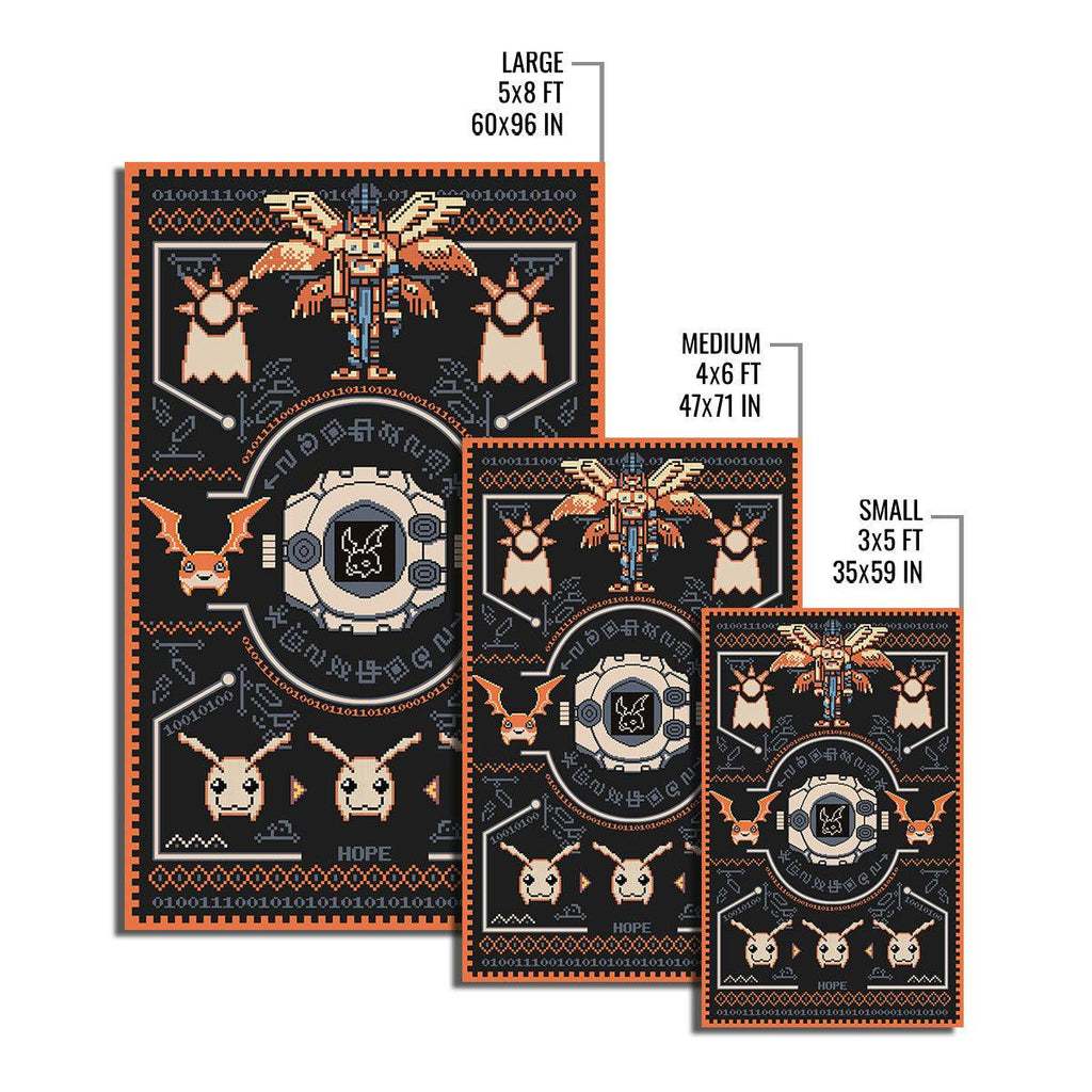 Patamon Digimon - Angemon Crest of Hope Rug - DucG