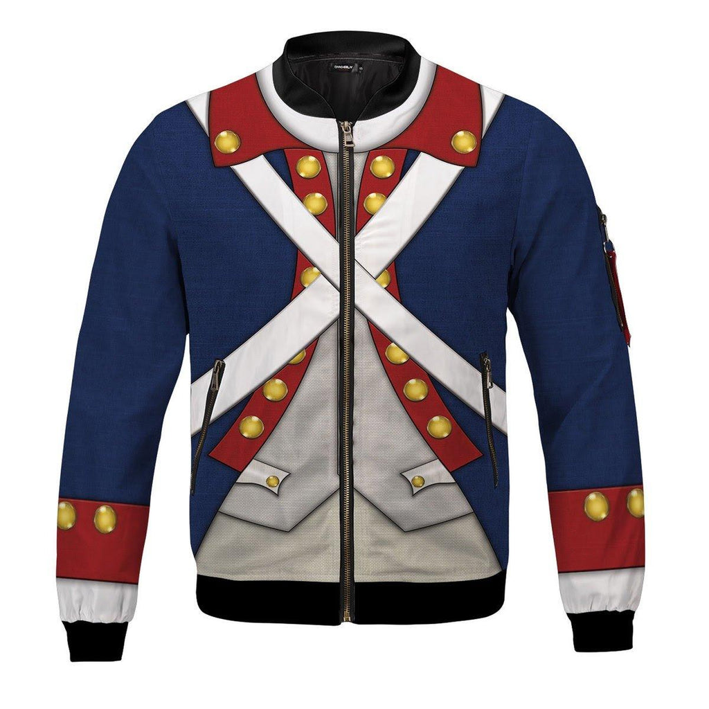 Patriot Soldier in American Revolution Bomber Jacket - DucG