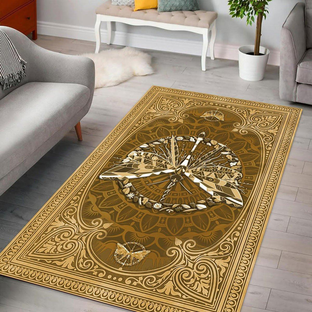 Peaceful Dragonfly Rug - CustomsPig