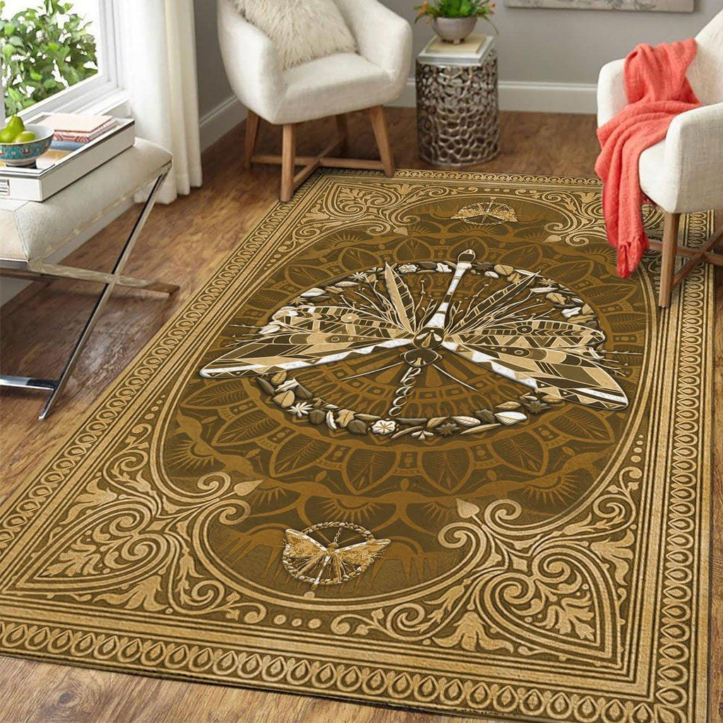 Peaceful Dragonfly Rug - CustomsPig