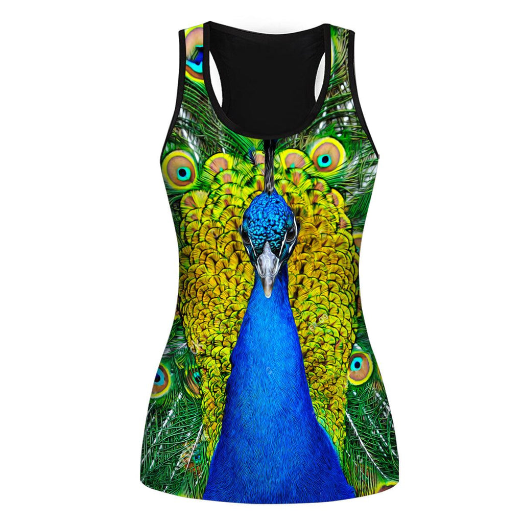 Peacock Tank And Leggings - CustomsPig