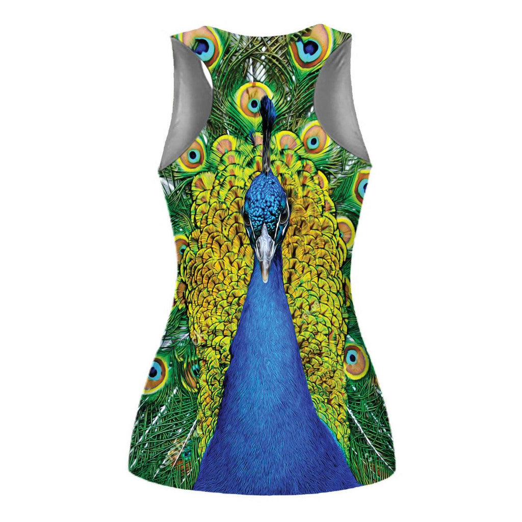 Peacock Tank And Leggings - CustomsPig
