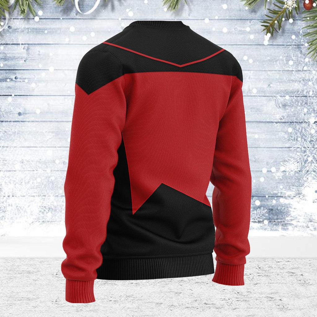 Picard The Next Generation Themed Costume Christmas Wool Sweater - CustomsPig.com