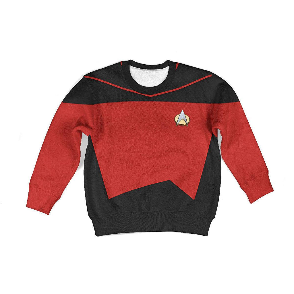 Picard The Next Generation Uniform Cosplay Kid Hoodie Sweatshirt T-Shirt - CustomsPig.com