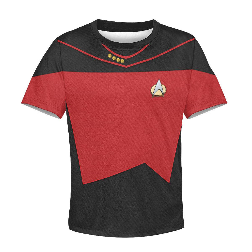 Picard The Next Generation Uniform Cosplay Kid Hoodie Sweatshirt T-Shirt - CustomsPig.com