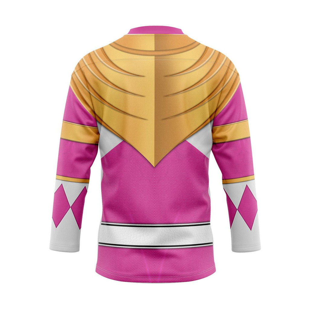 Pink Ranger Dragon Shield Hockey Jersey -  CustomsPig.com