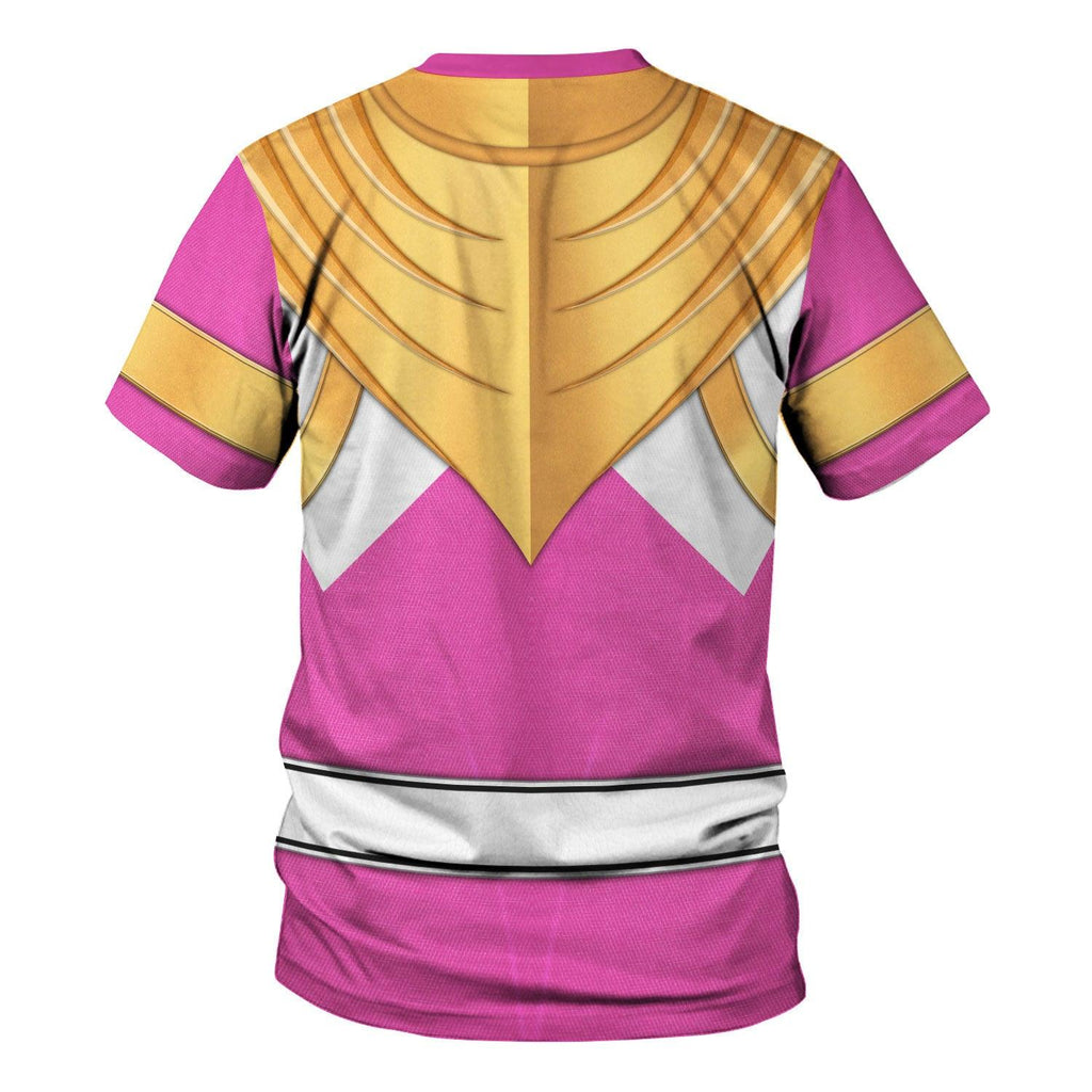 Pink Ranger Dragon Shield Hoodies Sweatshirt T-shirt Hawaiian Tracksuit -  CustomsPig.com