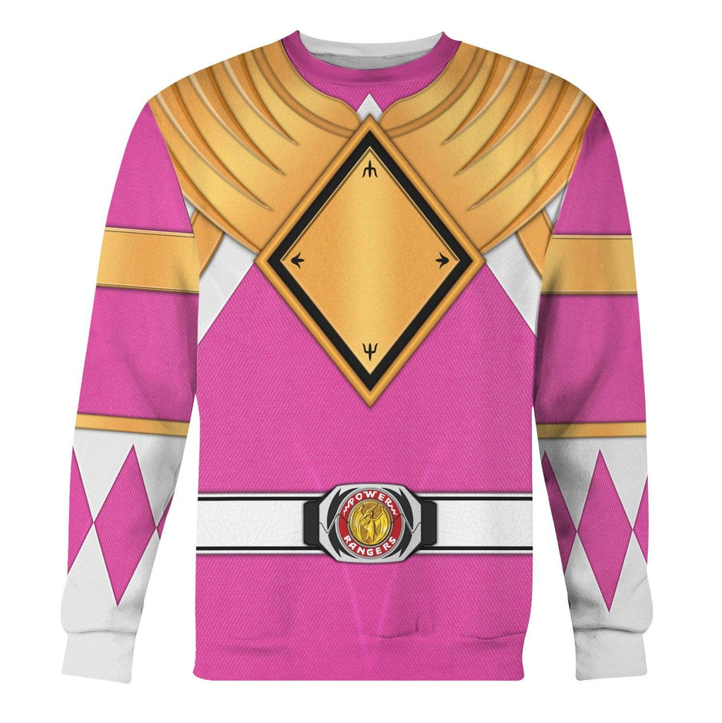 Pink Ranger Dragon Shield Hoodies Sweatshirt T-shirt Hawaiian Tracksuit -  CustomsPig.com