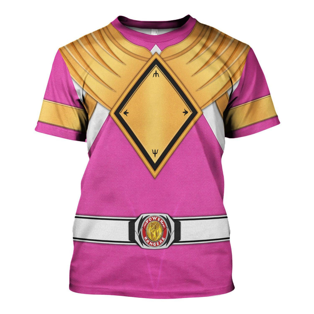 Pink Ranger Dragon Shield Hoodies Sweatshirt T-shirt Hawaiian Tracksuit -  CustomsPig.com