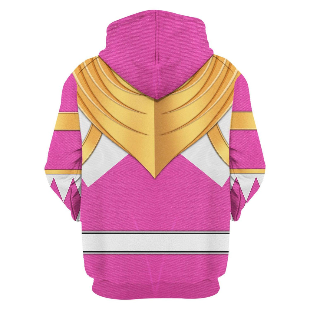 Pink Ranger Dragon Shield Hoodies Sweatshirt T-shirt Hawaiian Tracksuit -  CustomsPig.com