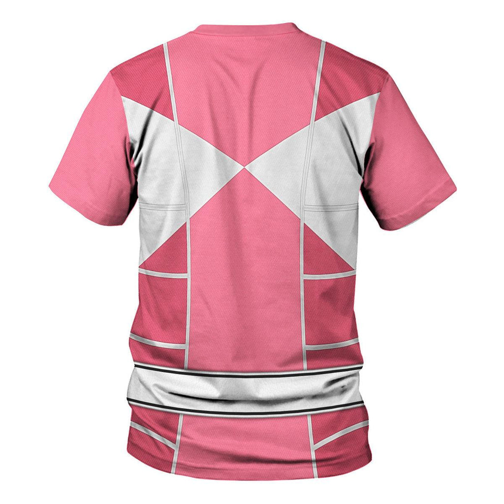 Pink Ranger Mighty Morphin Cosplay Hoodies Sweatshirt T-shirt Hawaiian - CustomsPig.com