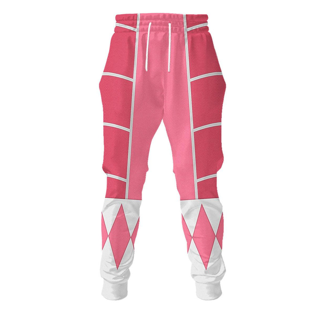 Pink Ranger Mighty Morphin Cosplay Hoodies Sweatshirt T-shirt Hawaiian - CustomsPig.com