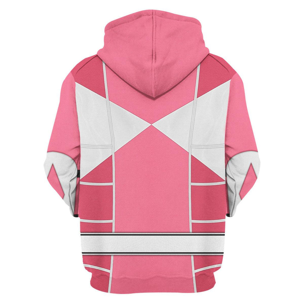 Pink Ranger Mighty Morphin Cosplay Hoodies Sweatshirt T-shirt Hawaiian - CustomsPig.com