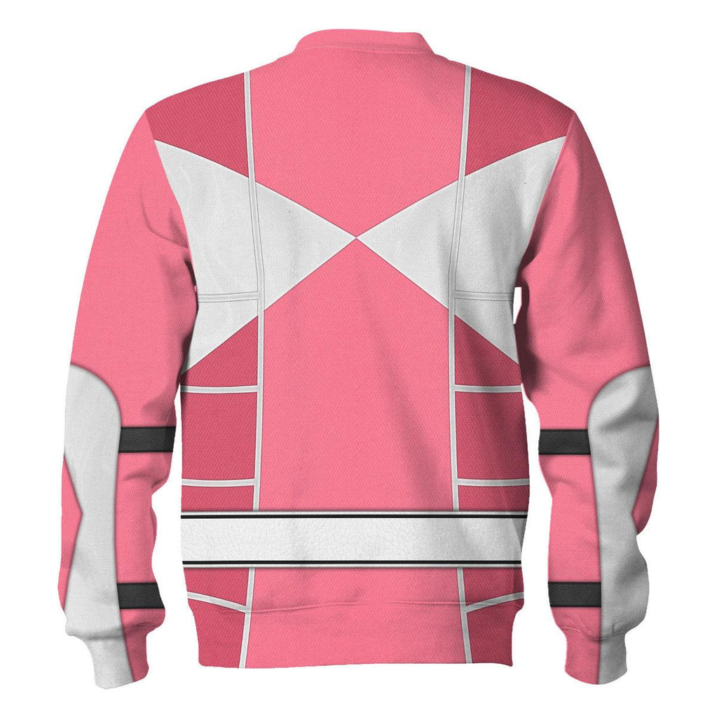 Pink Ranger Mighty Morphin Cosplay Hoodies Sweatshirt T-shirt Hawaiian - CustomsPig.com