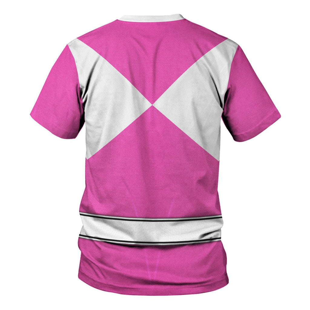 Pink Ranger Mighty Morphin Hoodies Sweatshirt T-shirt Hawaiian Tracksuit -  CustomsPig.com