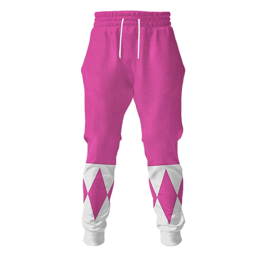 Pink Ranger Mighty Morphin Hoodies Sweatshirt T-shirt Hawaiian Tracksuit -  CustomsPig.com