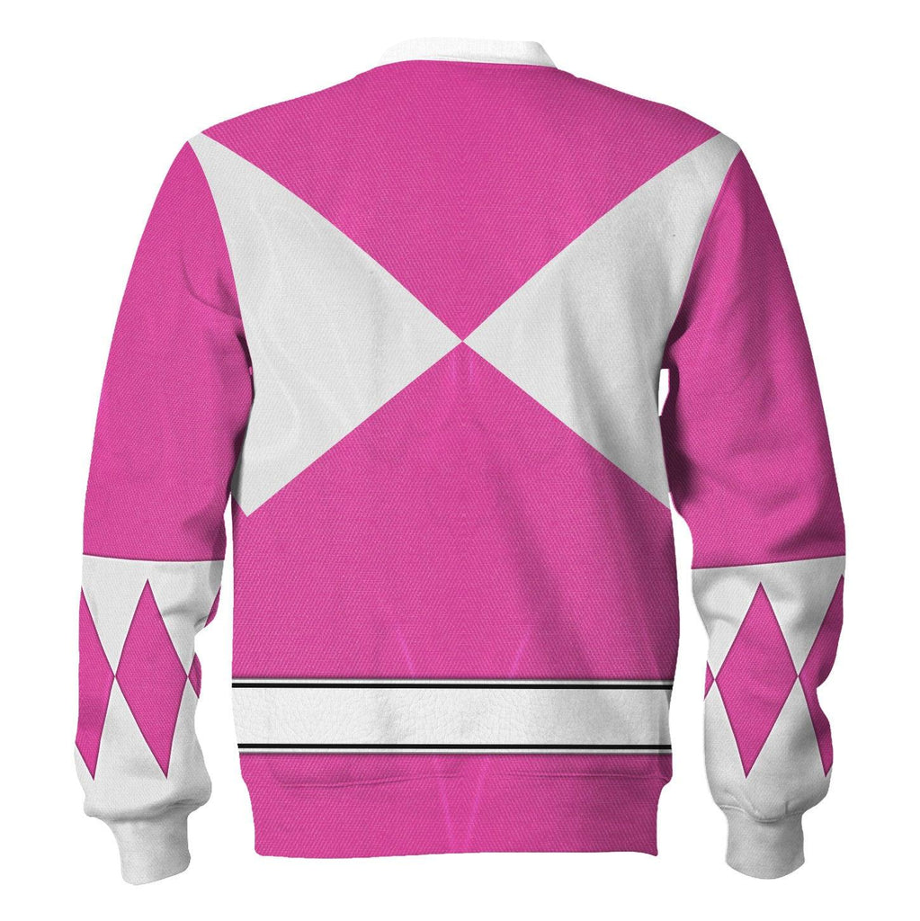 Pink Ranger Mighty Morphin Hoodies Sweatshirt T-shirt Hawaiian Tracksuit -  CustomsPig.com