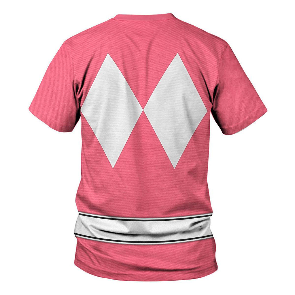 Pink Ranger Mighty Morphin The Movie (1995) Hoodies Sweatshirt T-shirt Hawaiian - CustomsPig.com