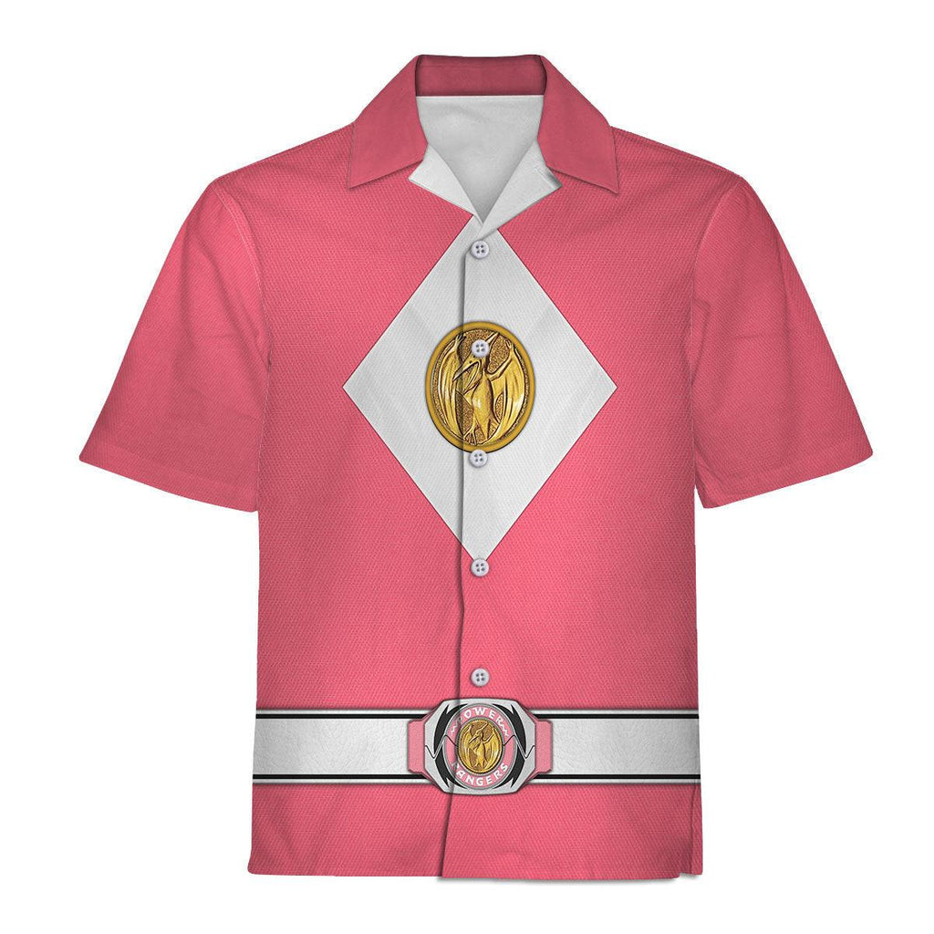 Pink Ranger Mighty Morphin The Movie (1995) Hoodies Sweatshirt T-shirt Hawaiian - CustomsPig.com