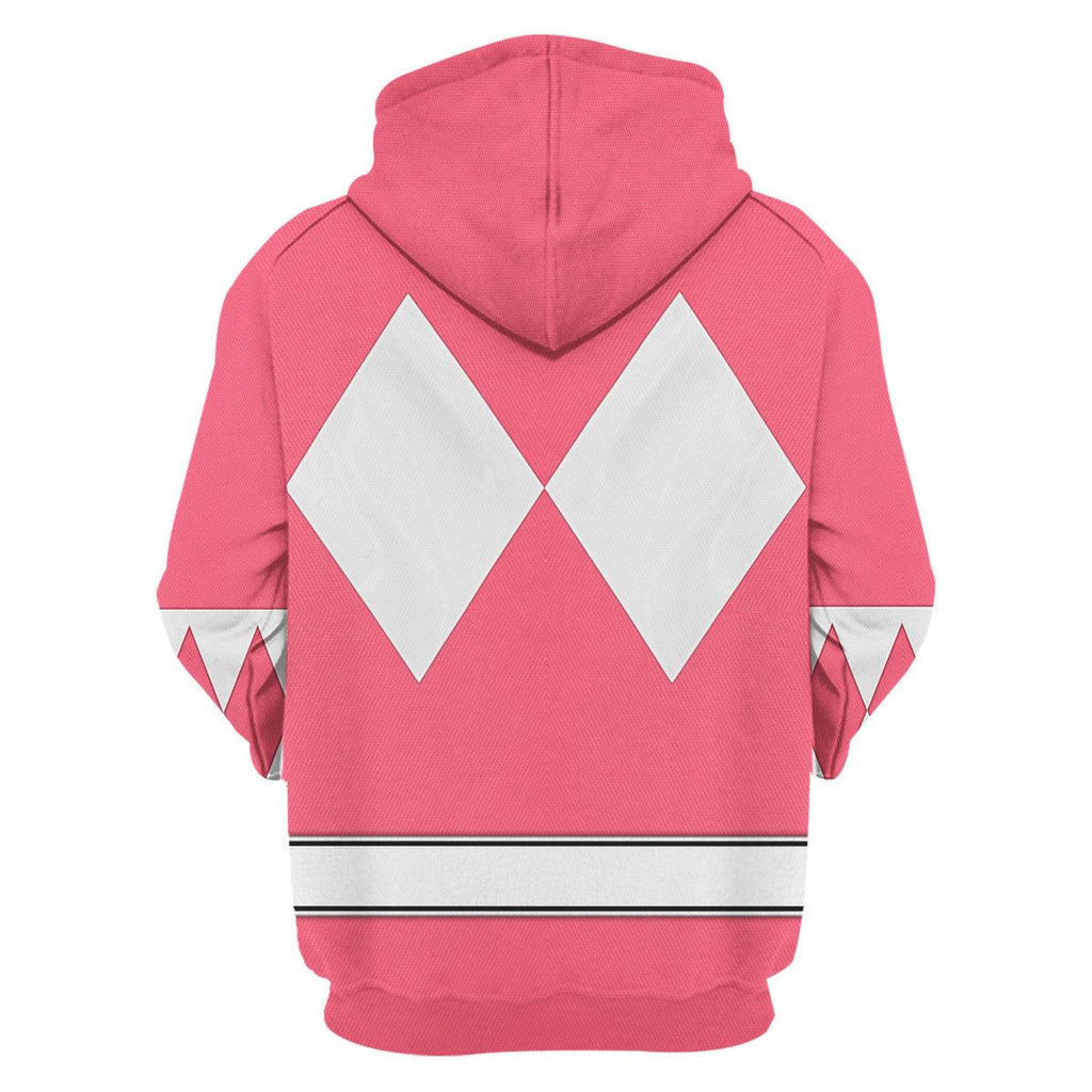 Pink Ranger Mighty Morphin The Movie (1995) Hoodies Sweatshirt T-shirt Hawaiian - CustomsPig.com