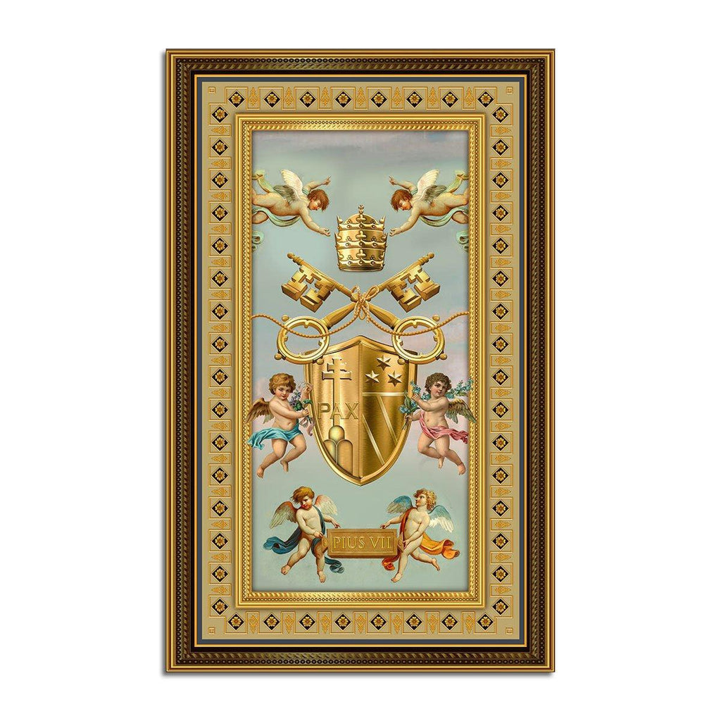 Pius VII Coat Of Arms Rug - CustomsPig