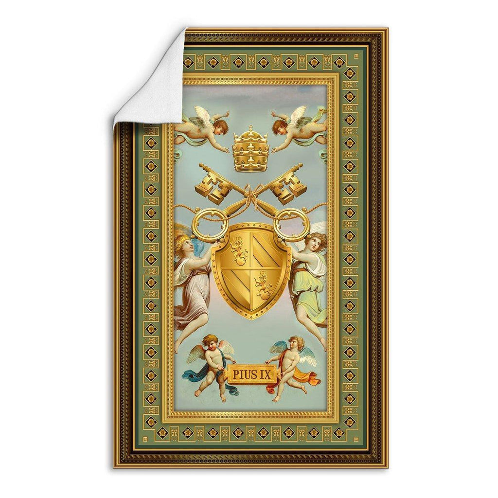 Pope Pius IX Coat of Arms Rug - CustomsPig