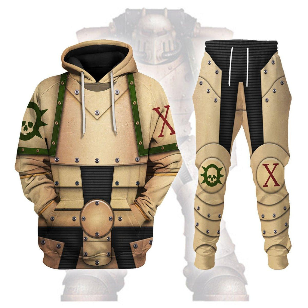 Pre-Heresy Death Guard Legion Colour Scheme T-shirt Hoodie Sweatpants Cosplay - CustomsPig