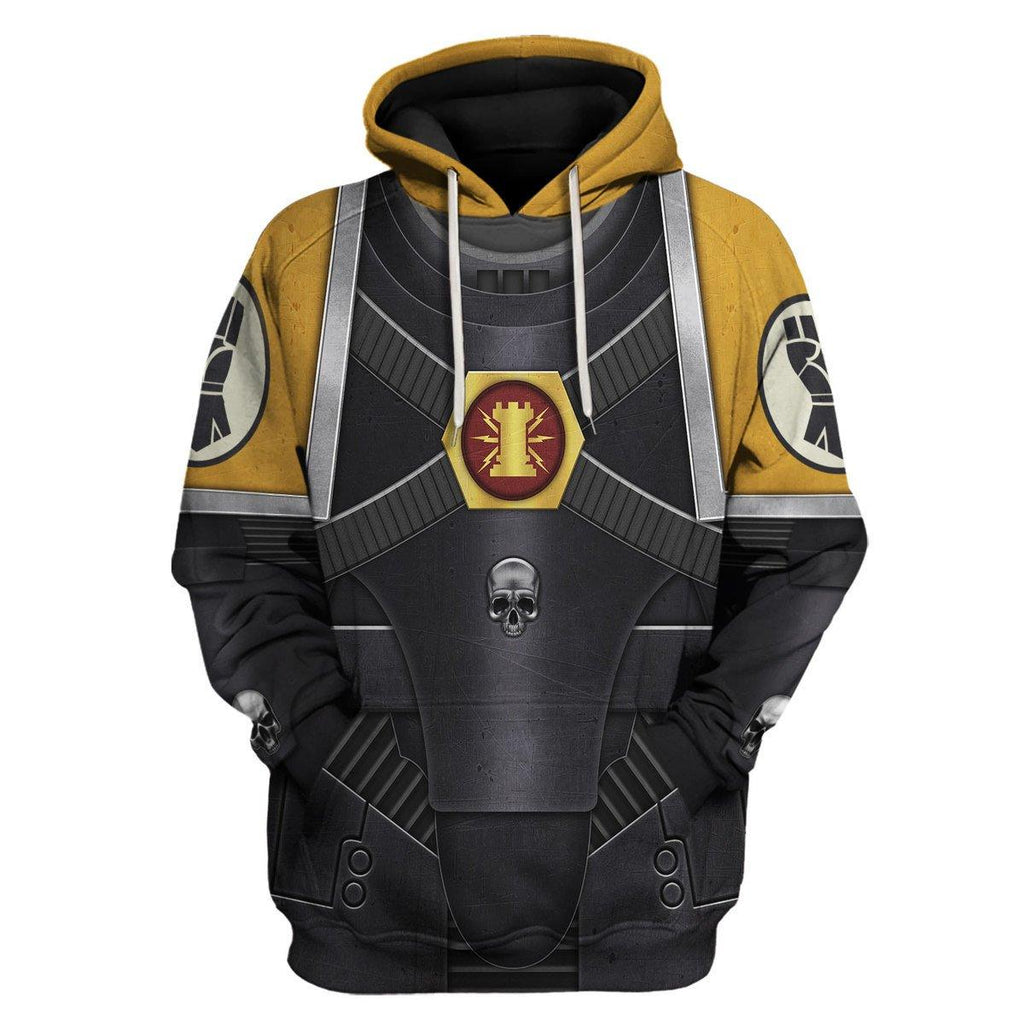 Pre-Heresy Imperial Fists in Mark IV Maximus Power Armor T-shirt Hoodie Sweatpants Cosplay -  CustomsPig